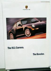1998 Porsche 911 Carrera & Boxster Models Dealer Sales Brochure Folder Poster