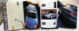 1998 Porsche 911 Carrera & Boxster Models Dealer Sales Brochure Folder Poster