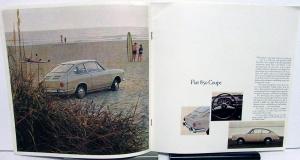 1968 Fiat 850 Dealer Sales Brochure Spider Coupe 2 Door Sedan Features Specs