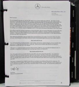 2006 Mercedes Benz Press Kit - R M G CLS C E S CLK CL SLK SL Class SLR McLaren