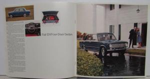1968 Fiat 124 Dealer Sales Brochure Sport Coupe Spider 4 Door Sedan Wagon