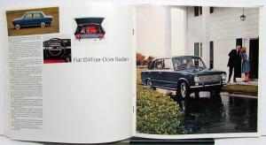 1968 Fiat 124 Dealer Sales Brochure Sport Coupe Spider 4 Door Sedan Wagon