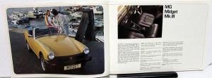 1975 MG Dealer Sales Brochure Midget Mk.III MGB UK Market Right Hand Steer