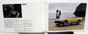 1975 MG Dealer Sales Brochure Midget Mk.III MGB UK Market Right Hand Steer