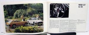 1975 MG Dealer Sales Brochure Midget Mk.III MGB UK Market Right Hand Steer