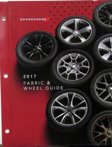 2017 Dodge Challenger Charger Durango Caravan Journey Fabric Wheel Brochure