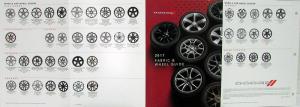 2017 Dodge Challenger Charger Durango Caravan Journey Fabric Wheel Brochure