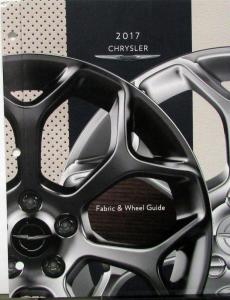 2017 Chrysler 200 300 Pacifica Fabric Wheel Brochure Dealer Only Item Original