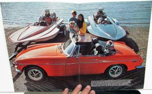 1973 MG Dealer Sales Brochure MGB Models Sports Car Features Specs