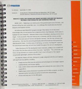2006 Mazda Full-Line Press Kit