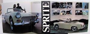 1968 MG Dealer Sales Brochure Sprite Models Sports Car Features Specs