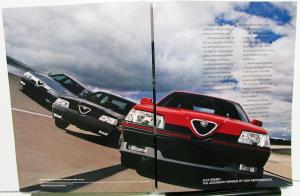 1991 Alfa Romeo Dealer Sales Brochure 164 Models Features Specifications