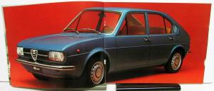 1972 Alfa Romeo Alfasud Dealer Sales Brochure Features Specifications