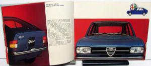 1972 Alfa Romeo Alfasud Dealer Sales Brochure Features Specifications