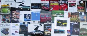 Volkswagen VW Sales Brochures 1970s 1980s 1990s Troxels Box Lot 0010