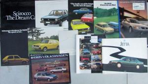 Volkswagen VW Sales Brochures 1970s 1980s 1990s Troxels Box Lot 0010