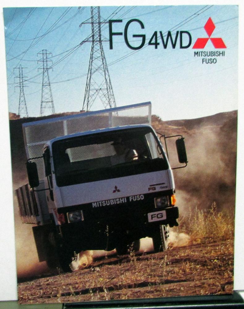 1989 Mitsubishi Fuso FG 4WD Truck Dealer Sales Brochure Features Specs Folder