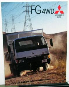 1989 Mitsubishi Fuso FG 4WD Truck Dealer Sales Brochure Features Specs Folder