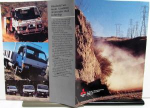 1989 Mitsubishi Fuso FG 4WD Truck Dealer Sales Brochure Features Specs Folder