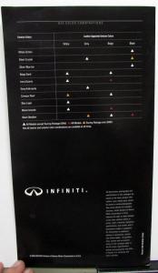 1993 Infiniti Q45 Dealer Sales Brochure Color & Upholstery Options Paint Chips