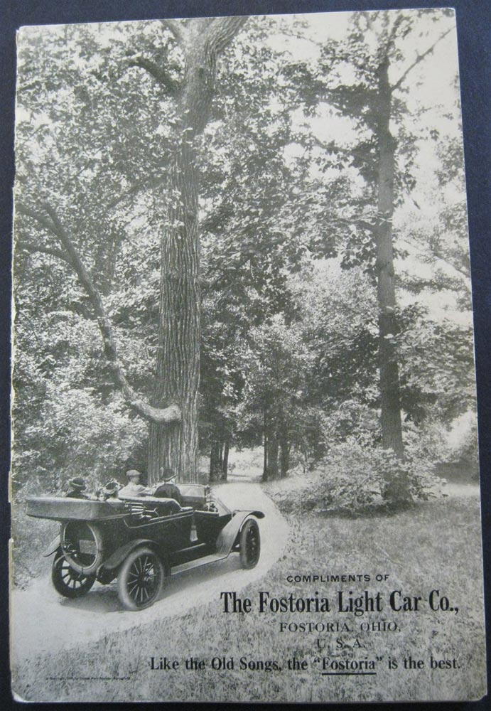 Fostoria Car Song Book Pre 1916 Brass Era Original