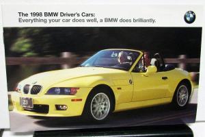 1998 BMW Dealer Full Line Sales Brochure Features Specs 3 5 7 Series M3 Z3