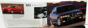 1998 BMW Dealer Full Line Sales Brochure Features Specs 3 5 7 Series M3 Z3