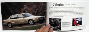 1998 BMW Dealer Full Line Sales Brochure Features Specs 3 5 7 Series M3 Z3