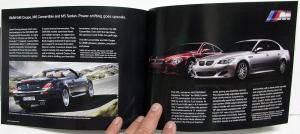 2009 BMW Dealer Full Line Sales Brochure 6 7 Series Z4 X5 X6 M3 M5 M6