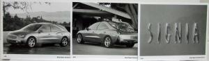 1998 Buick Signia Concept Car Media Information Press Kit