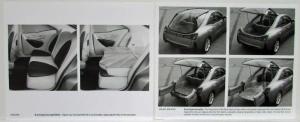 1998 Buick Signia Concept Car Media Information Press Kit