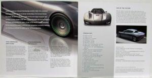 2009 NLV Quant Electric Car with Solar Power Sales Folder Brochure - Koenigsegg