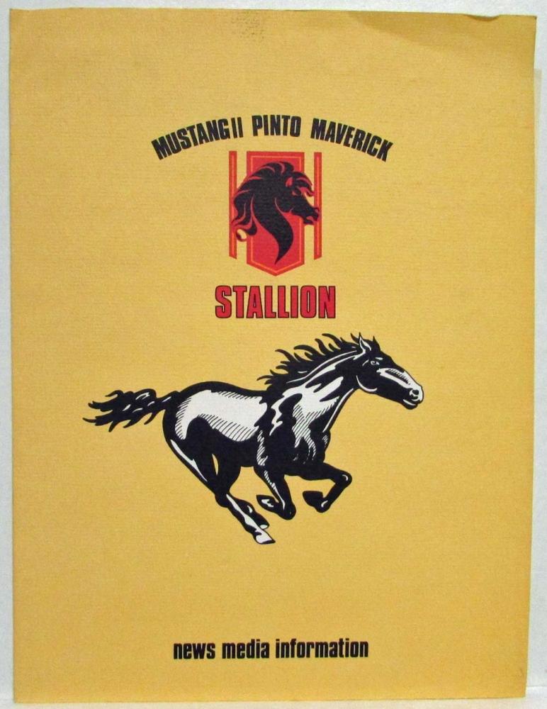 1976 Ford Stallion Package Press Kit - Mustang II Pinto Maverick