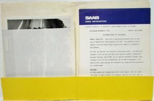 1976 Saab 99 Press Kit