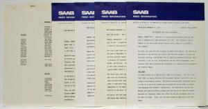 1976 Saab 99 Press Kit