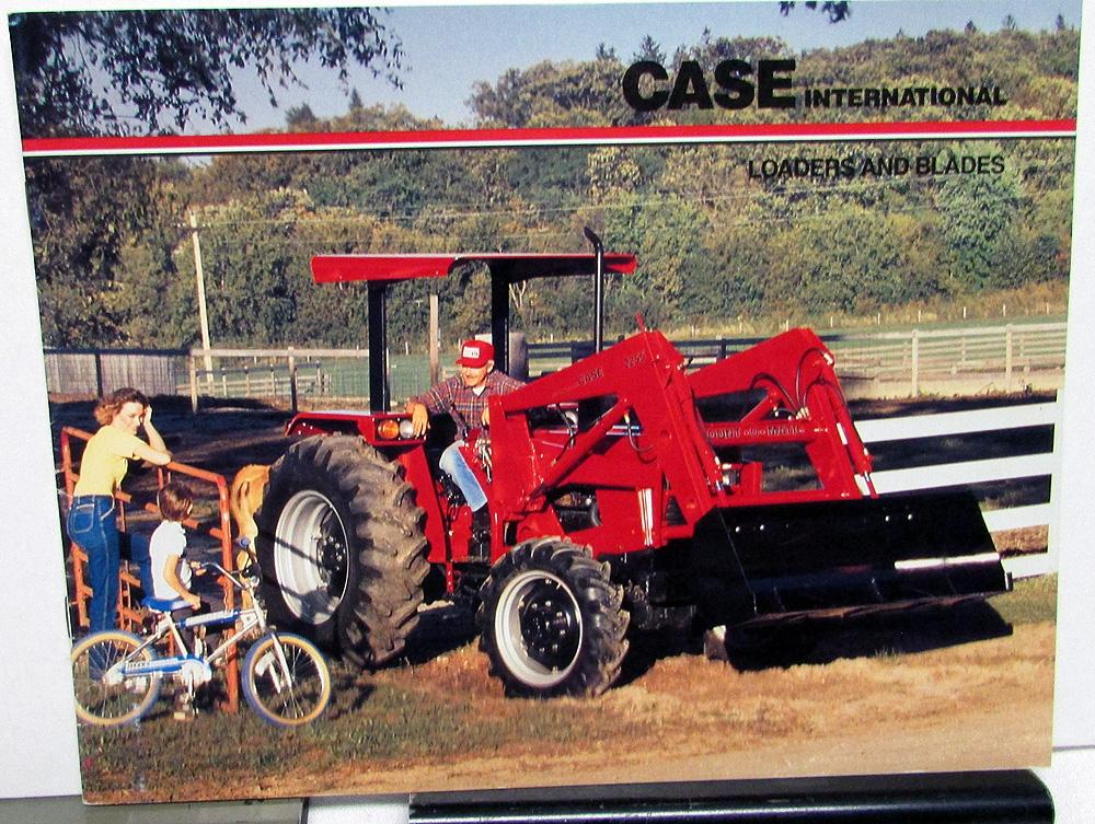 1987 Case IH Dealer Sales Brochure Loaders & Blades Features & Specifications
