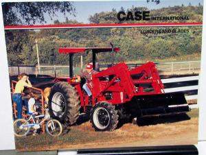 1987 Case IH Dealer Sales Brochure Loaders & Blades Features & Specifications