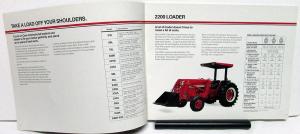 1987 Case IH Dealer Sales Brochure Loaders & Blades Features & Specifications