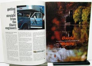 Fall 1970 Edition Chevy Camper Promotional Camping Magazine 1971 Chevrolets
