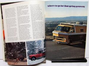 Spring 1971 Chevy Camper Promotional Camping Magazine Chevrolet Cars Trucks RV