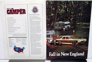 Fall 1971 Chevy Camper Promotional Camping Magazine 1972 Chevrolet Cars Trucks