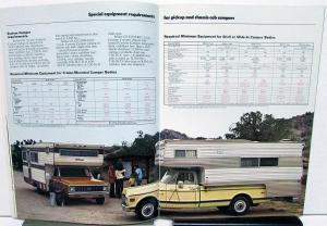 Winter 1972 Chevy Camper Promotional Camping Magazine Chevrolet Cars Trucks RVs