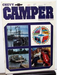 Spring 1973 Chevy Camper Promotional Camping Magazine Chevrolet Cars Trucks RVs