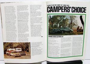 Spring 1973 Chevy Camper Promotional Camping Magazine Chevrolet Cars Trucks RVs