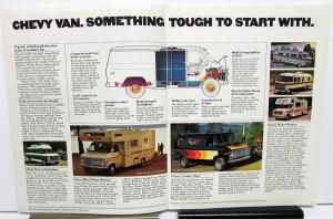 1977 Chevrolet Dealer Recreational Vehicle Sales Brochure RV Towing Motor Home