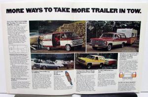 1977 Chevrolet Dealer Recreational Vehicle Sales Brochure RV Towing Motor Home