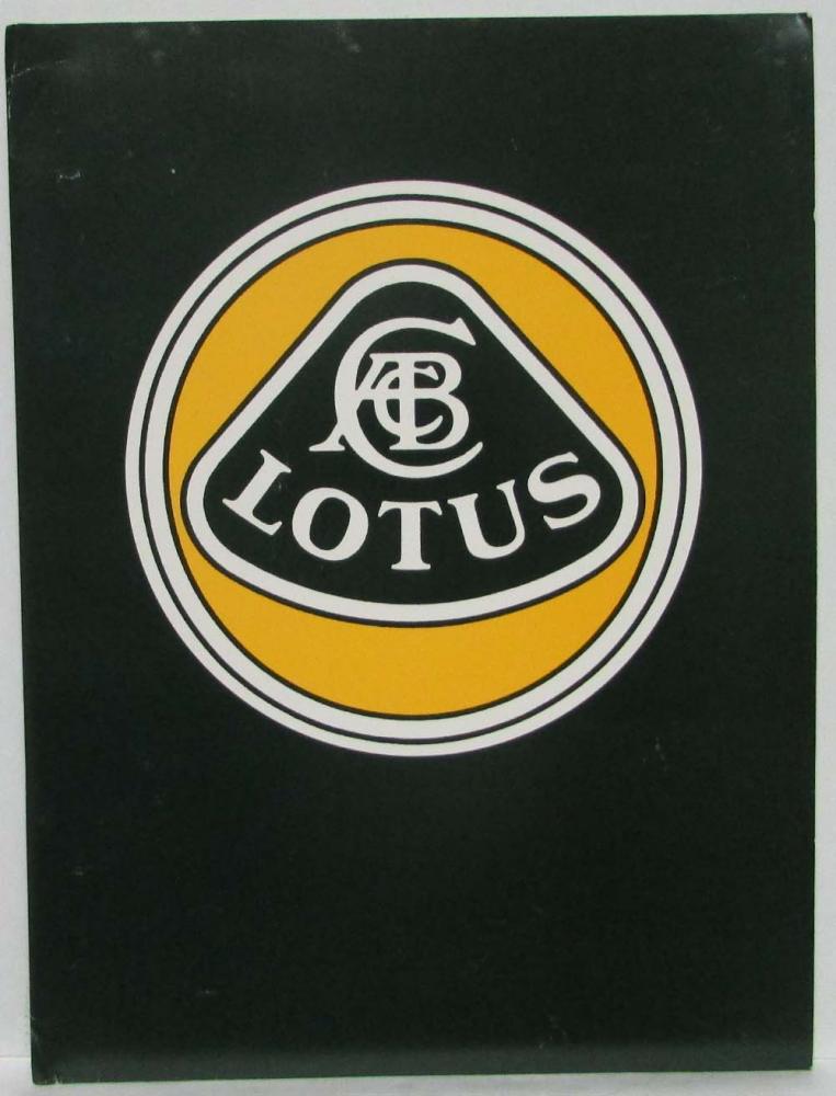 1992 Lotus Racing Drivers Lineup Press Kit