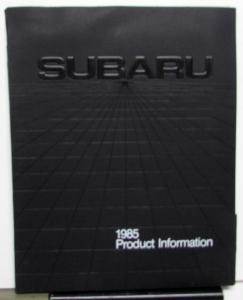 1985 Subaru Press Kit - Brat 4WD Station Wagon GL Hatchback GL-10