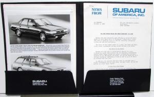1985 Subaru Press Kit - Brat 4WD Station Wagon GL Hatchback GL-10