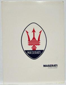 1982 Maserati Biturbo Press Kit Photo Brochure Releases Original